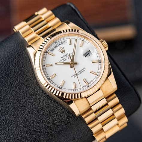 rolex day date 36 118238 white roman|rolex day date president 36mm.